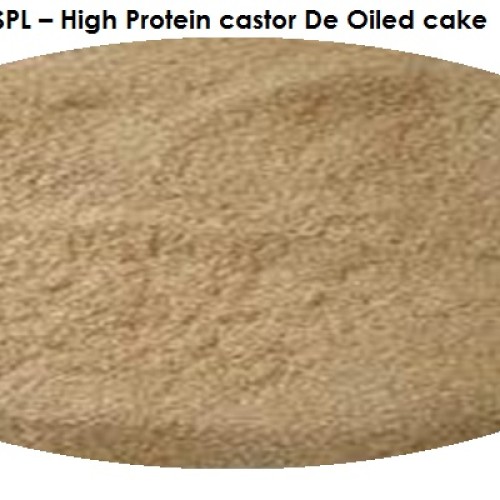 High protein castor de oiled cake (castor meal)